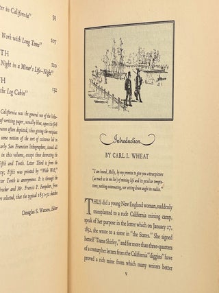 California in 1851 - 1852 The Letters of Dame Shirley; [The Shirley Letters in two volumes] Introduction and notes by Carl I. Wheat