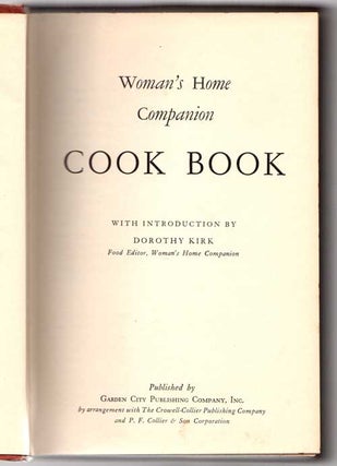 Item #13090 Woman's Home Companion Cook Book. Dorothy Kirk, Ed