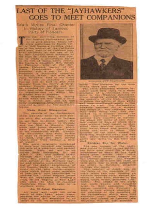 Life Sketches of a Jayhawker of ‘49; Actual Experiences of a Pioneer told by himself in his own way