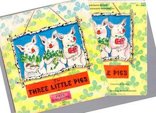 Item #13273 The Three Little Pigs; [with 33 1/2 rpm record of narration by George Rose and...