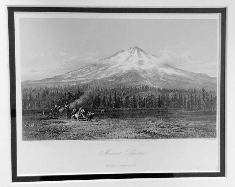 Item #13375 Mount Shasta [Northern California]; [steel engraving from Picturesque America, Edward Paxman Brandard, engraver]. James David Smillie.