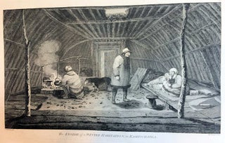 Item #13484 The inside of a winter habitation, in Kamtschatka; [From Atlas Plate 78, The Voyage...
