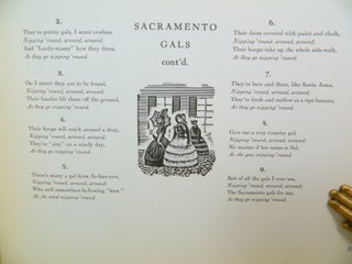 The Gold Rush Song Book; Comprising a group of twenty-five authentic ballads as they were sung by the men who dug for gold in California during the period of the Great Gold Rush of 1849 [Illustrations by Mallette Dean]