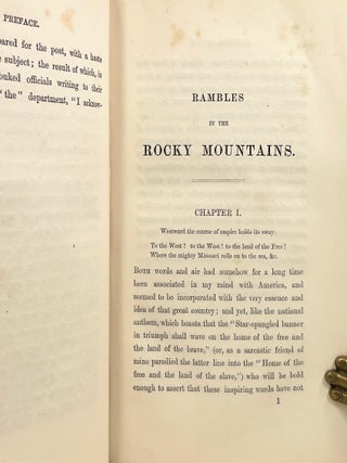 Rambles in the Rocky Mountains; With a Visit to the Gold Fields of Colorado
