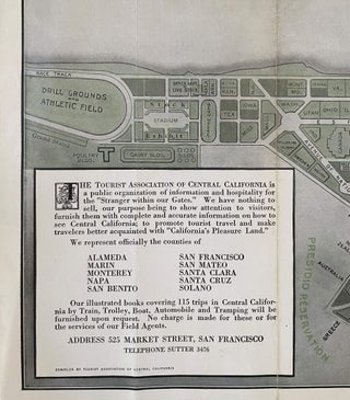 Exposition Map [Panama-Pacific International Exposition, 1915, San Francisco]; Bulletin No. 13 Central California - Pleasure Land for the Tourist