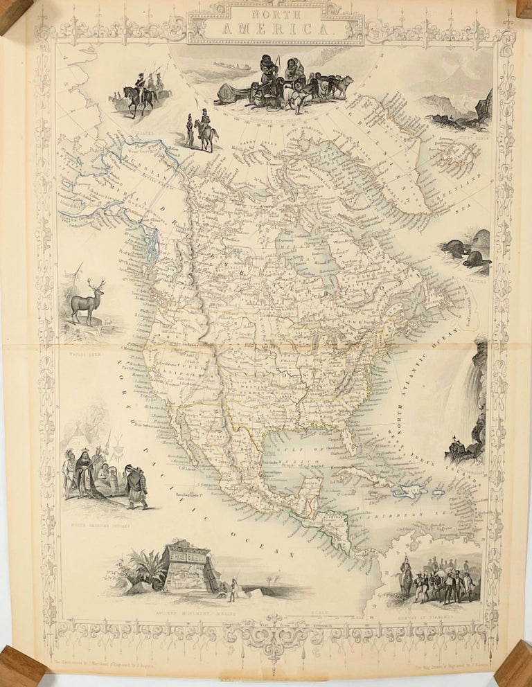 Item #14041 North America; [A c.1849 map by Rapkin and Tallis] [Published in 'The British Colonies; Their History, Extent, Condition and Resource's, c. 1851]. Tallis Rapkin J., John, Montgomery Martin Esq.