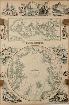Arctic Regions showing The North-West Passage; as determined by Cap. R. McClure and other Arctic Voyagers. Compiled by J. Hugh Johnson, F.R.G.S. [The Royal Illustrated Atlas of Modern Geography with an Introductory notice by Dr. N. Shaw, Secretary to the Royal Geographical Society, Plate III.]