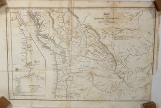 Item #14093 Map of the Oregon Territory from the Best Authorities 1849; [With inset of survey of...