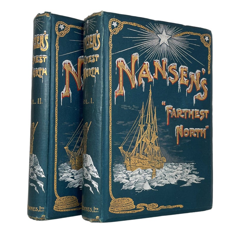 Item #14095 Fridtjof Nansen's "Farthest North"; Being the record of a Voyage of Exploration of the Ship Fram 1893 and of a fifteen months' sleigh journey by Dr. Nansen and Lieut. Johansen with and appendix by Otto Sverdrup Captain of the Fram [Half Title - the Norwegian Polar Expedition 1893-1896]. Fridtjof Nansen.