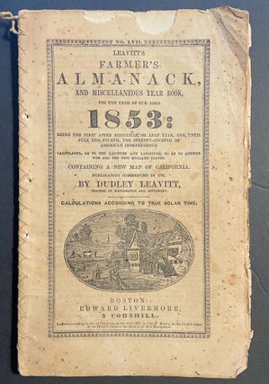 Item #14117 Leavitt's Farmer's Almanack; and miscellaneous Year Book, for the Year of Our Lord...