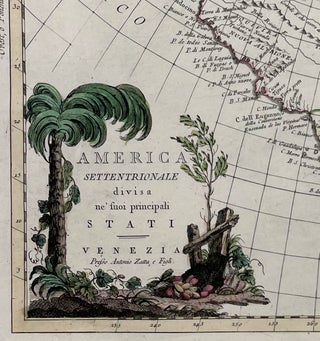 America Settentrionale divisa ne'suoi principali Stati; [Published in Atlante Novissimo, 1779-84]