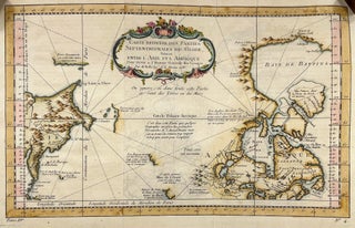 Item #14128 Carte Reduite des Parties Septentrionales du Globe; Situees Entre l'Asie et...