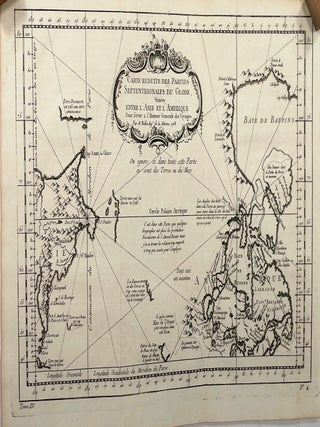 Item #14140 Carte Reduite des Parties Septentrionales du Globe; Situees Entre l'Asie et...