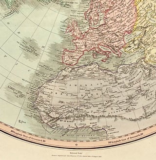 Northern Hemisphere; Kirkwood sculp. Drawn and engraved for John Thompson Co.'s New General Atlas, 12 August 1814 [The New General Atlas, 1817, published at the same time in London and Dublin