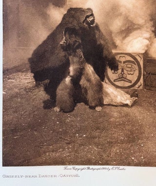 Grizzly-Bear Dancer - Qagyuhl; [Printed on Japanese tissue (India Proof paper) and mounted to Dutch Van Gelder paper] [North American Indians (1907-1930), Volume 10 - The Kwakiutl, (1915), Facing page 202 ]