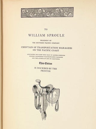 Life in California before the Conquest; Hispano-Californians, Leperos and Indians, Franciscan Misioneros and Misioneros, American and English Comerciantes, Puertos, Presidios, Castillos, Sailors and Backwoodsmen, Revolutions and Strife