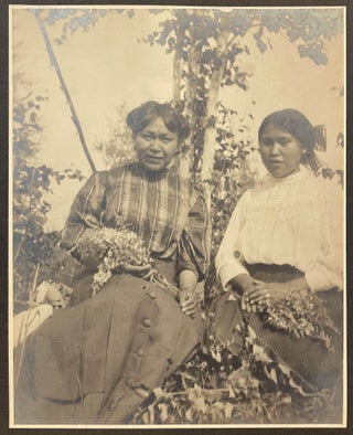 Item #14202 Two Photographs of Native American Women; Circle, Alaska. Unknown