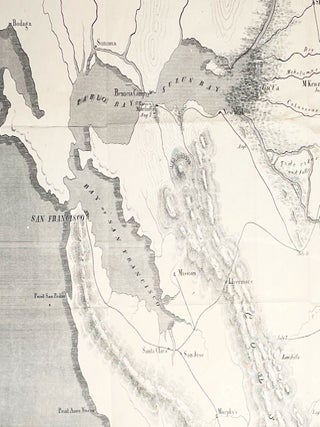 Sketch of General Riley's Route through the Mining Districts July and Aug. 1849; From the Original Sketch by Lt. Derby in the Office of the 10th Military Department by J Mc. Hollingsworth, Asst. [Ackermann's Lithograph] [31st Congress, 1st Session, House Ex. Doc. No. 17, Serial 573, Message From the President (Zachary Taylor), December 31, 1849]