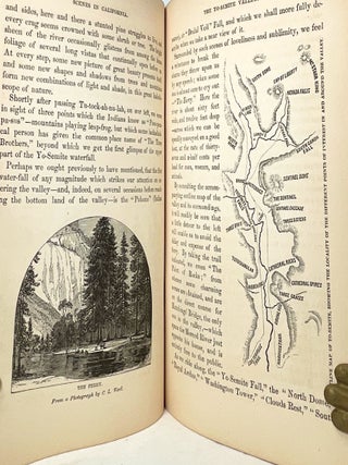 Scenes of Wonder and Curiosity in California. ... A Tourist's Guide to the Yo-Semite Valley,; The Big Tree Groves - The Natural Caves and Bridges - The Quicksilver Mines of New Almaden and Henriquita - Mount Shasta - The Farallone Islands, with their Sea Lions and Birds - The Geyser Springs - Lake Tahoe, and other places of interest. Also Giving Outline Map of Routes to Yo-Semite and the Big Tree Groves - Tables of Distances - Rates of Fair- Hotel Charges, and other desirable information for the Traveller.