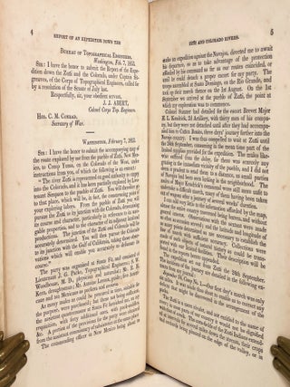 Report of an Expedition Down the Zuni and Colorado Rivers; Accompanied by Maps, Sketches, Views,and Illustrations.] [33d Congress, 1st Session, Senate, Executive (no number)]