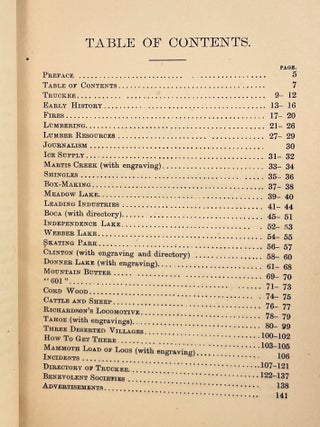 W. F. Edwards' Tourist Guide and Directory of the Truckee Basin