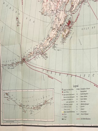 Map of Alaska; Compiled from the Official Records of the General Land Office, U. S. Coast and Geodetic Survey, U. S. Geological Survey, Canadian and other sources, under the Direction of Harry King, C.E., Chief of Drafting Division G. L. O. ....., Hon. Binger Hermann Commissioner, Compiled and Drawn by M. Hendges